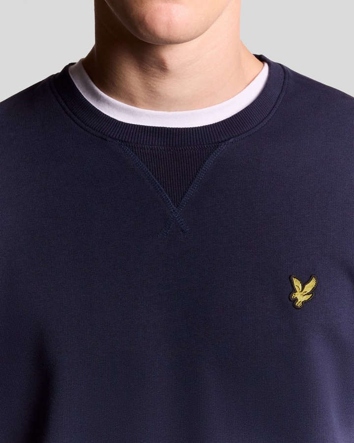 Afbeelding van ML424VOG Crew Neck - Navy Z99 Heren Sweater  - Lyle & Scott